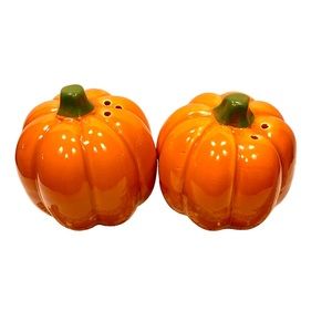 Decorative Halloween Thanksgiving Holiday Ceramic Salt & Pepper Shakers